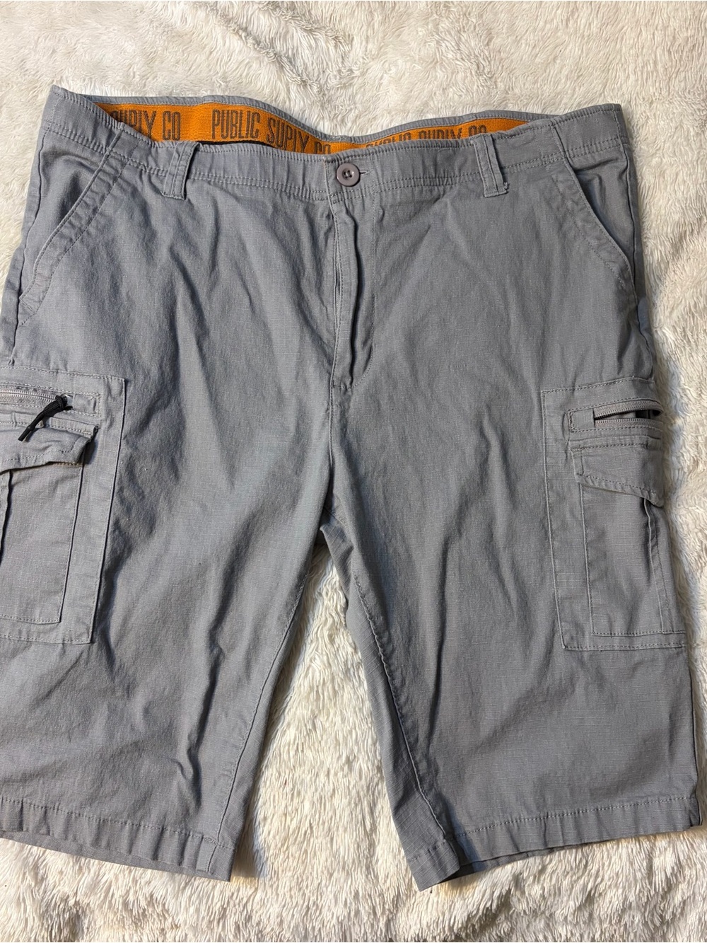 Men's Gray Cargo Shorts — Lightweight Utility Style